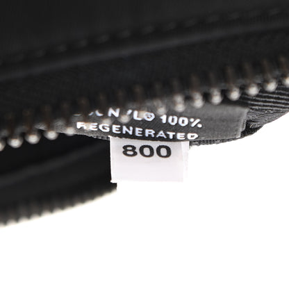 Prada Re-Nylon Saffiano Pocket Zippered Shoulder Bag Black 6 of 11