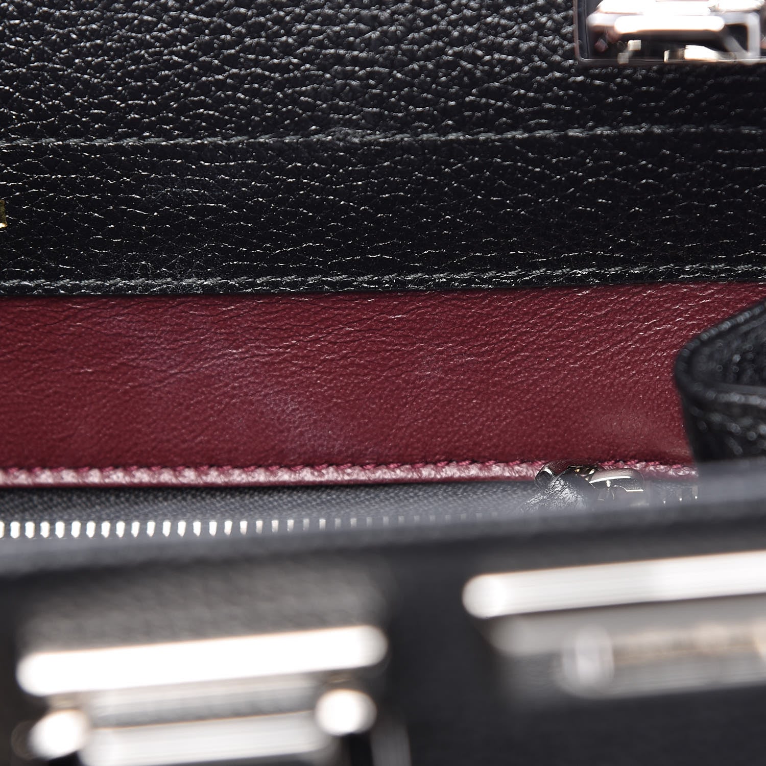 Gucci Grainy Calfskin Small Zumi Top Handle Bag Black 12 of 15