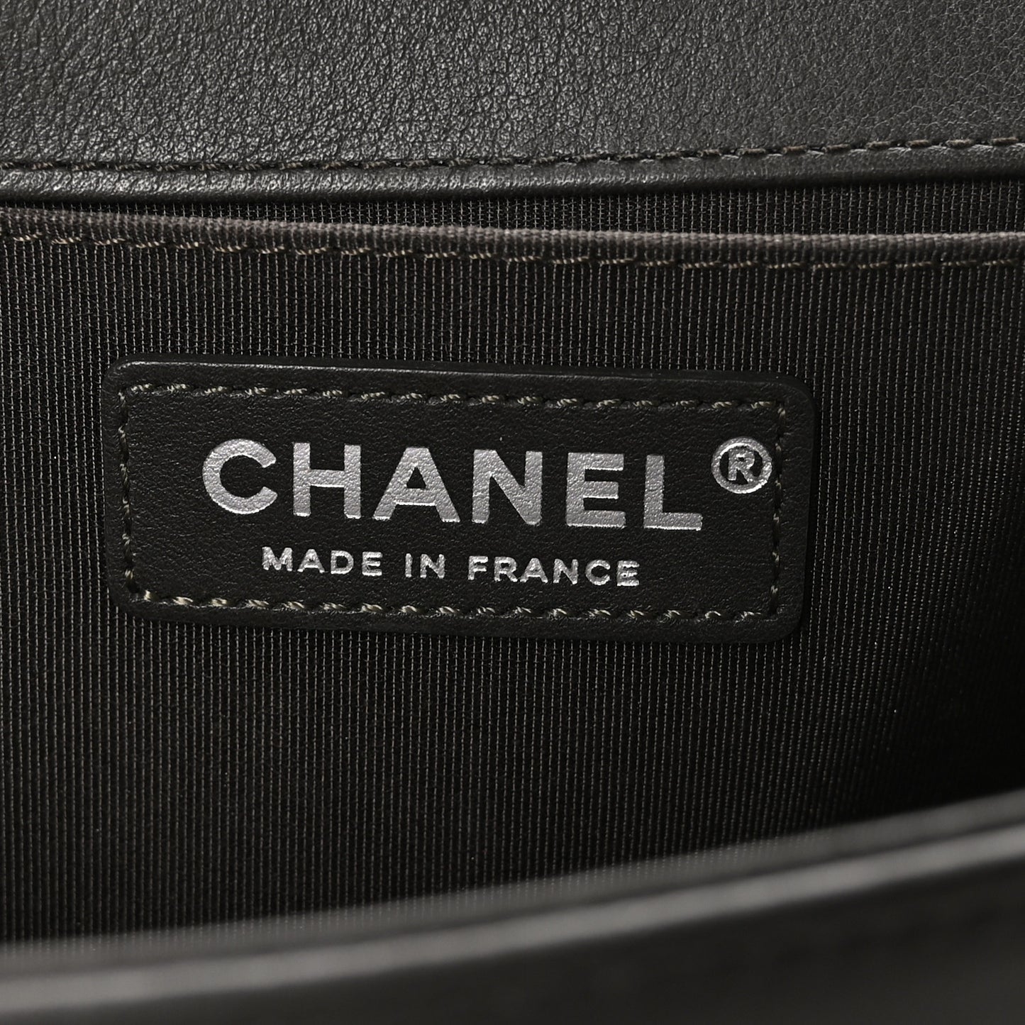 Lambskin Chevron Quilted Medium Boy Flap Dark Brown