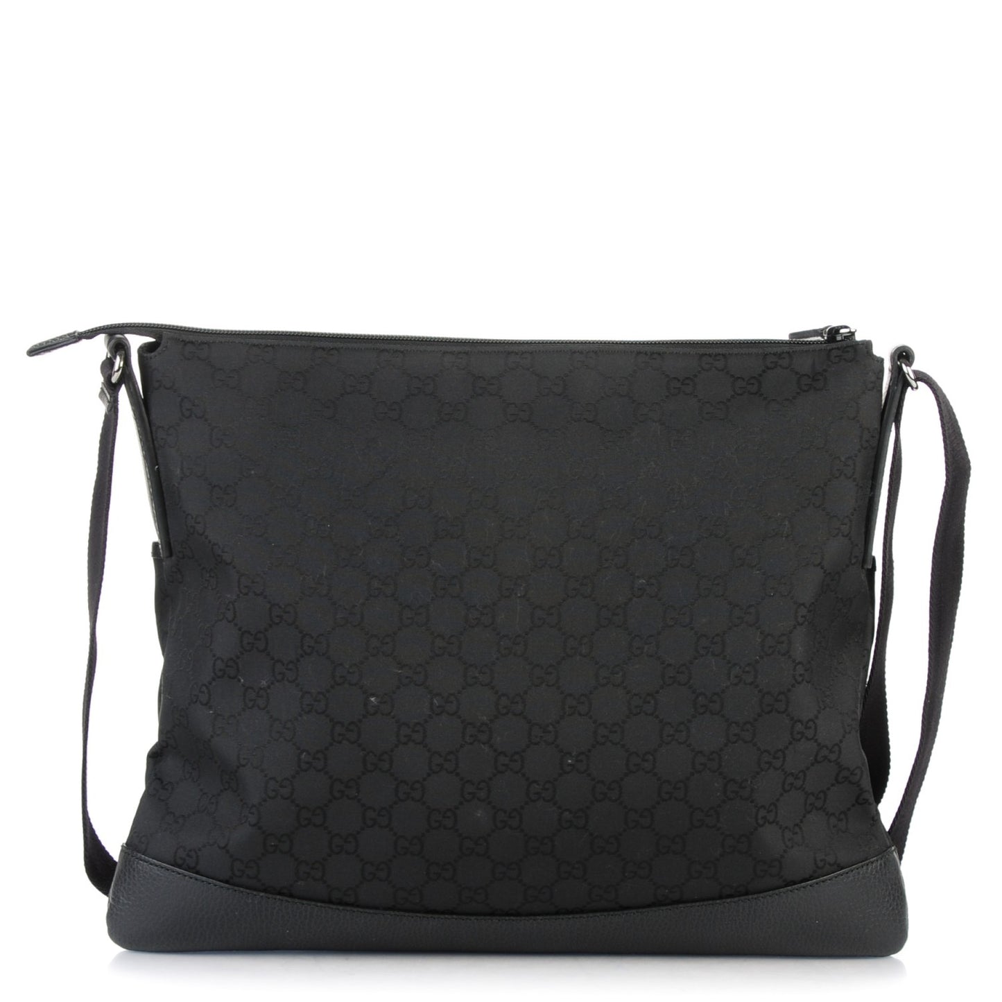Nylon Monogram Messenger Black