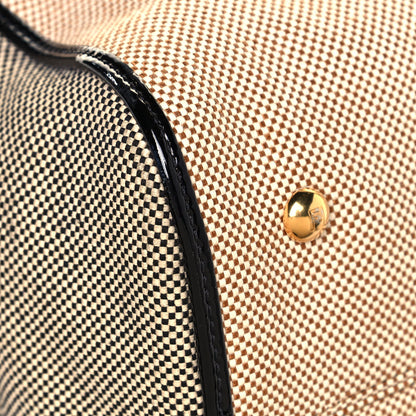 Fendi Canvas Colorblock Chameleon Tote Natural 10 of 14