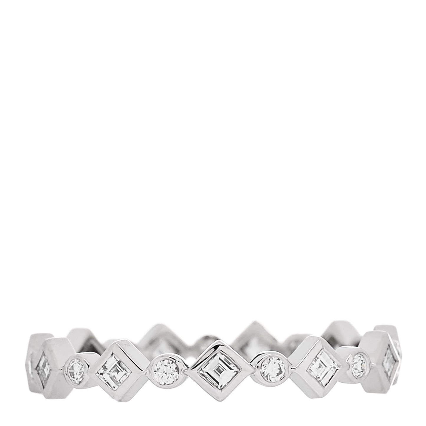 Platinum Diamond Jazz Band Ring 54 7