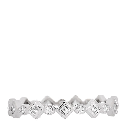 Tiffany Platinum Diamond Jazz Band Ring 54 7 3 of 5