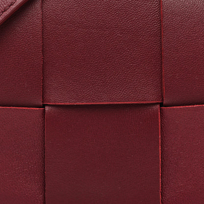 Bottega Veneta Lambskin Maxi Intrecciato Extra Mini Cassette Crossbody Bag Barolo 7 of 9