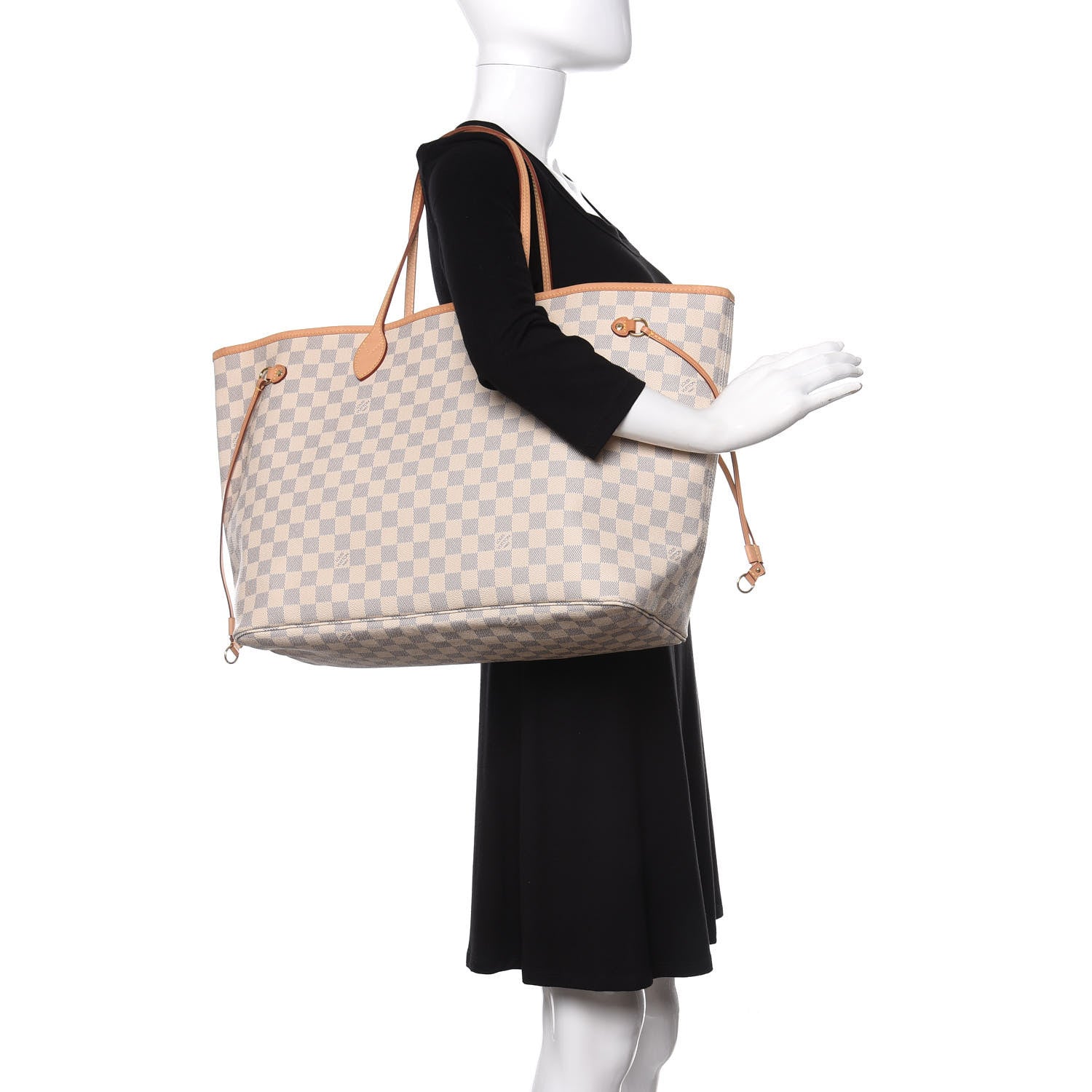 Louis Vuitton Damier Azur Neo Neverfull GM Rose Ballerine 2 of 12