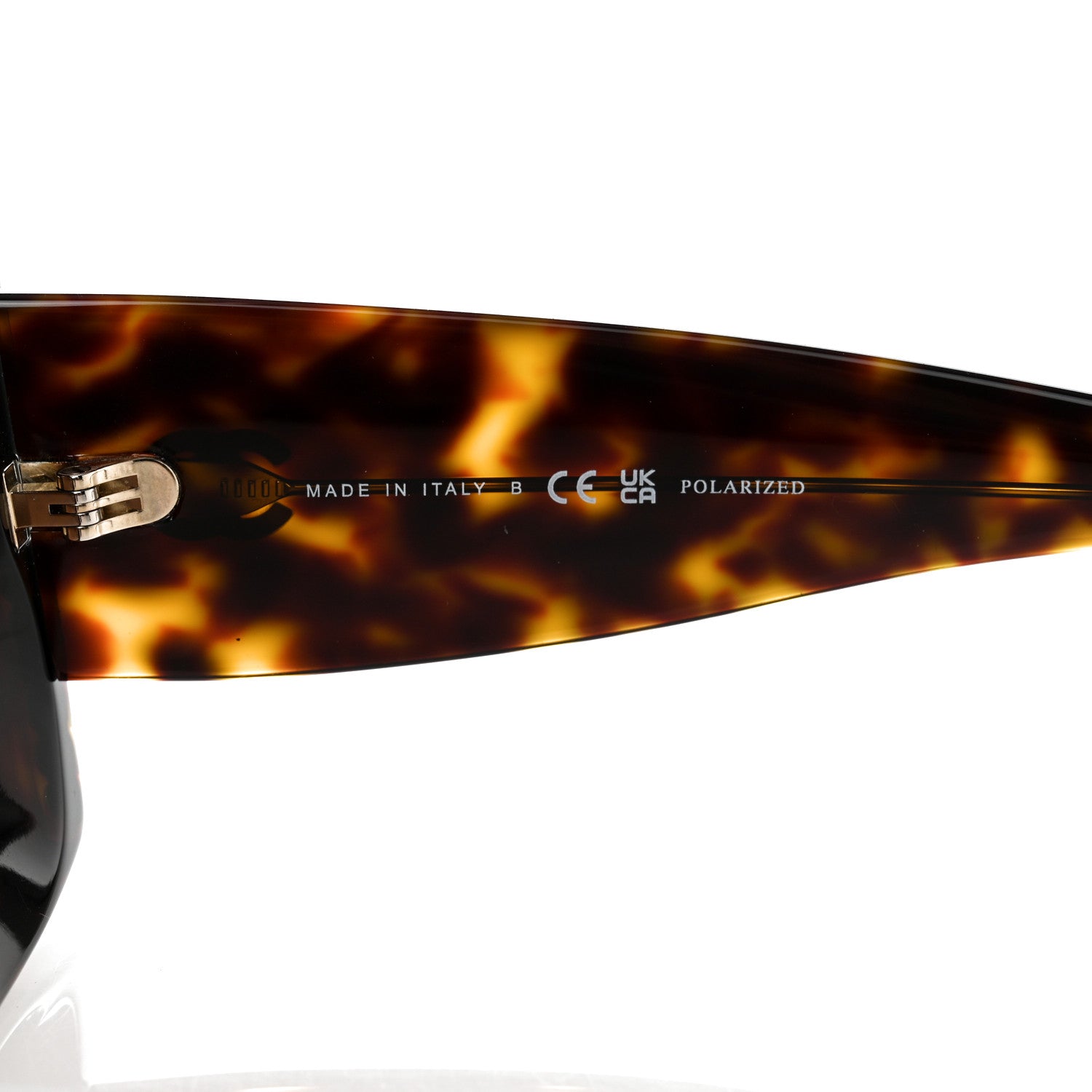 Chanel Acetate Pearl Rectangle Sunglasses 5480-H-A Tortoise 5 of 8