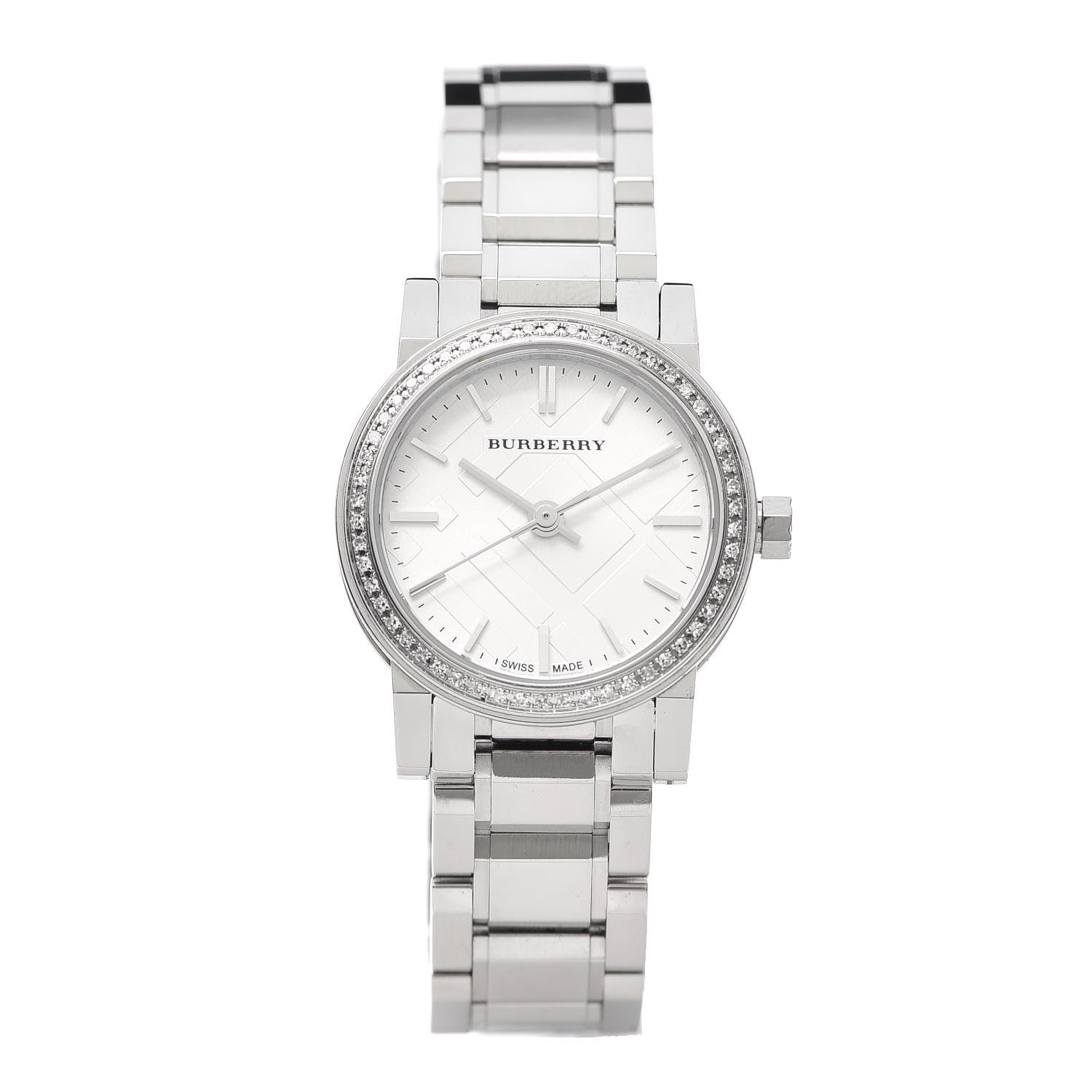 Burberry Stainless Steel Diamond Bezel 26mm The City Quartz Watch BU9220 1 of 5