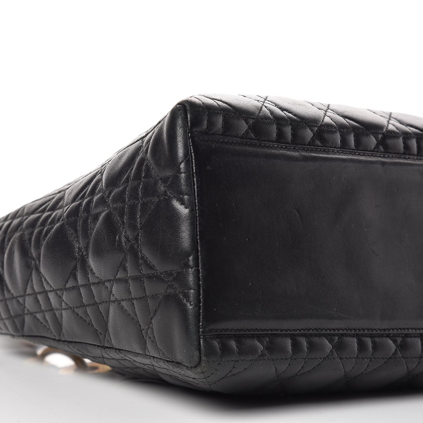 Lambskin Cannage Medium Lady Dior Black