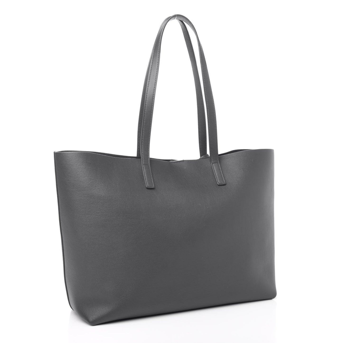 Calfskin Large Shopping Tote Dark Grey