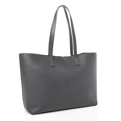 Saint Laurent Calfskin Large Shopping Tote Dark Grey 4 of 11