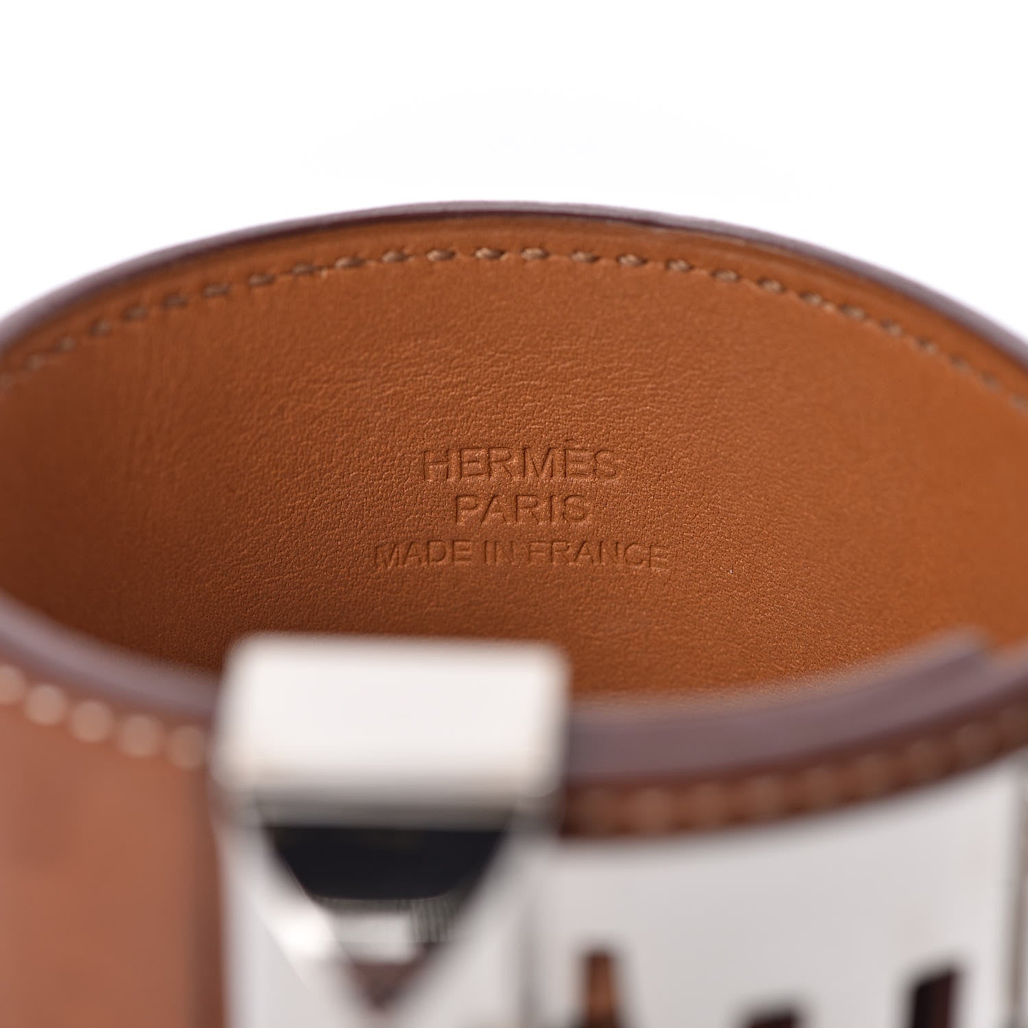 Hermes Barenia Collier de Chien CDC Bracelet S Fauve 5 of 6