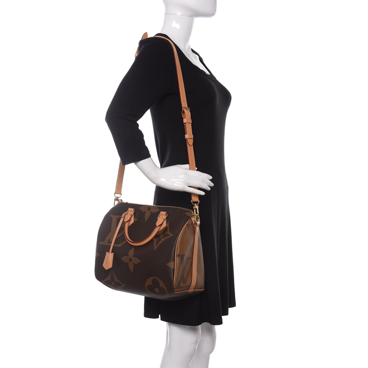 Reverse Monogram Giant Speedy Bandouliere 30