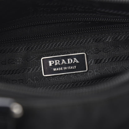 Prada Tessuto Nylon Spazzolato Logo Tote Black 5 of 11