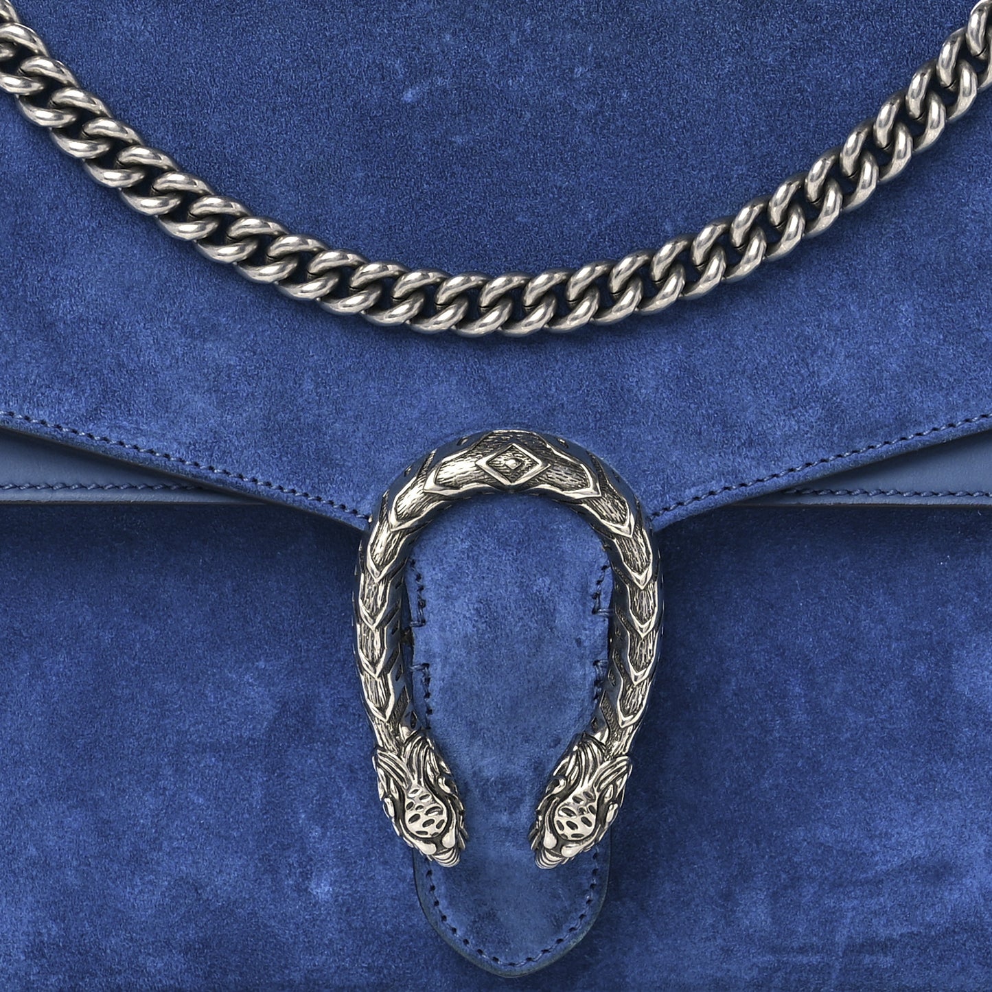 Suede Medium Dionysus Shoulder Bag Blue