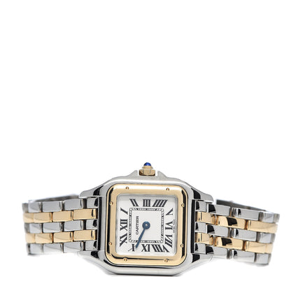 Cartier Stainless Steel 18K Yellow Gold 22mm Panthere Quartz Watch 3 of 8