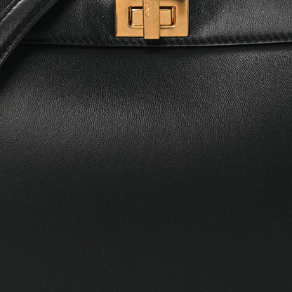 Fendi Shiny Nappa Petite Peekaboo I SEE U Satchel Black 9 of 13