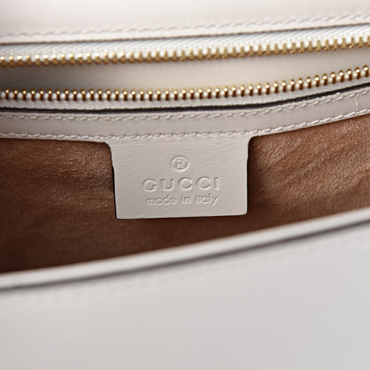 Gucci Calfskin Small Sylvie Shoulder Bag Off White 6 of 10