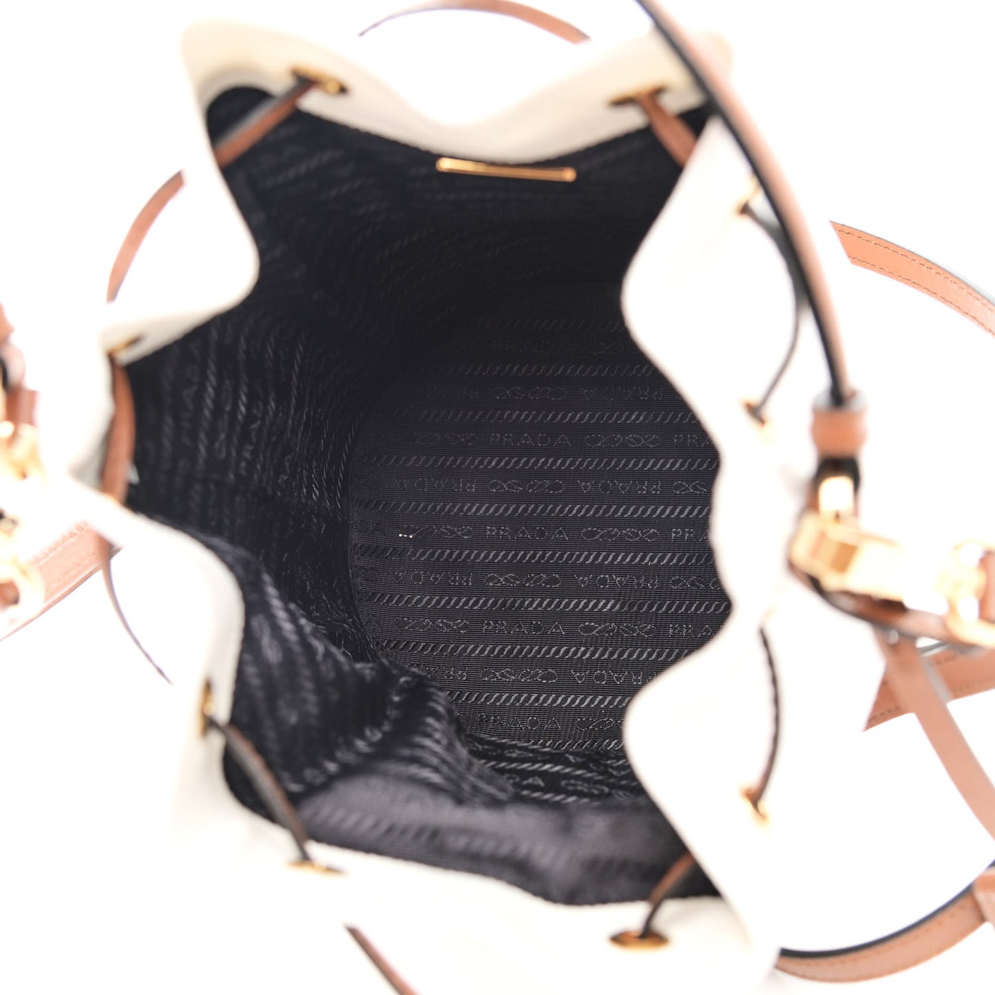 Wicker Canvas Bucket Bag Naturale