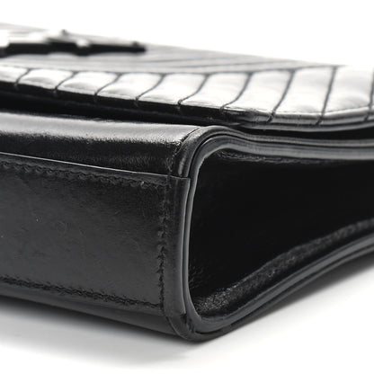 Saint Laurent Lambskin Mixed Quilted Small Monogram Kate Satchel Black 8 of 10