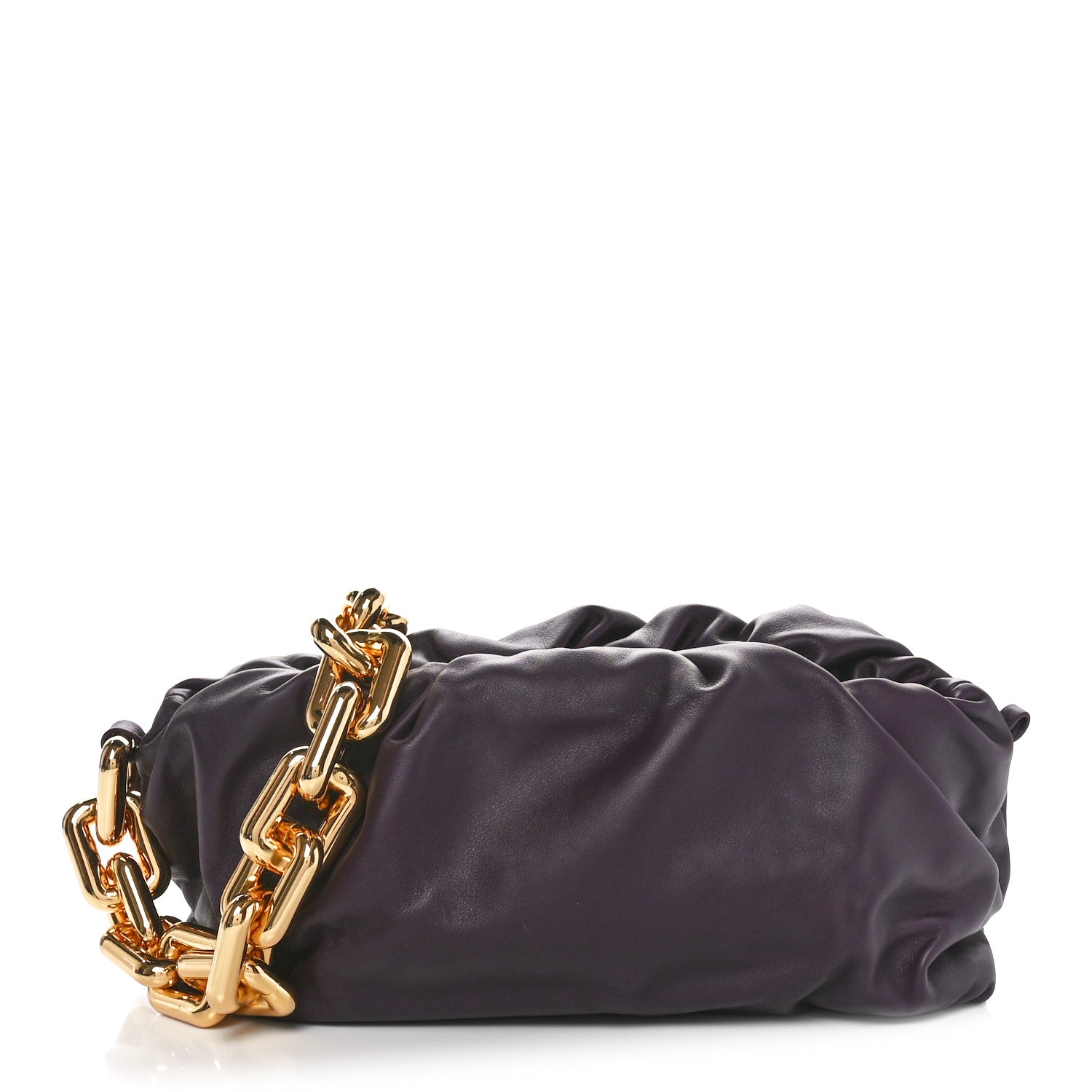 Bottega Veneta Calfskin The Pouch Chain Grape 1 of 11