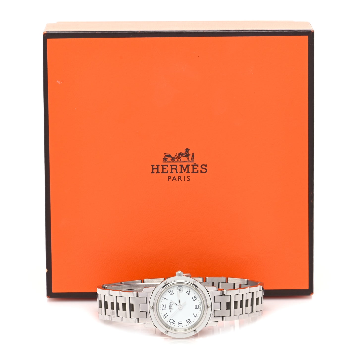 Stainless Steel 24mm Clipper Quartz Watch White