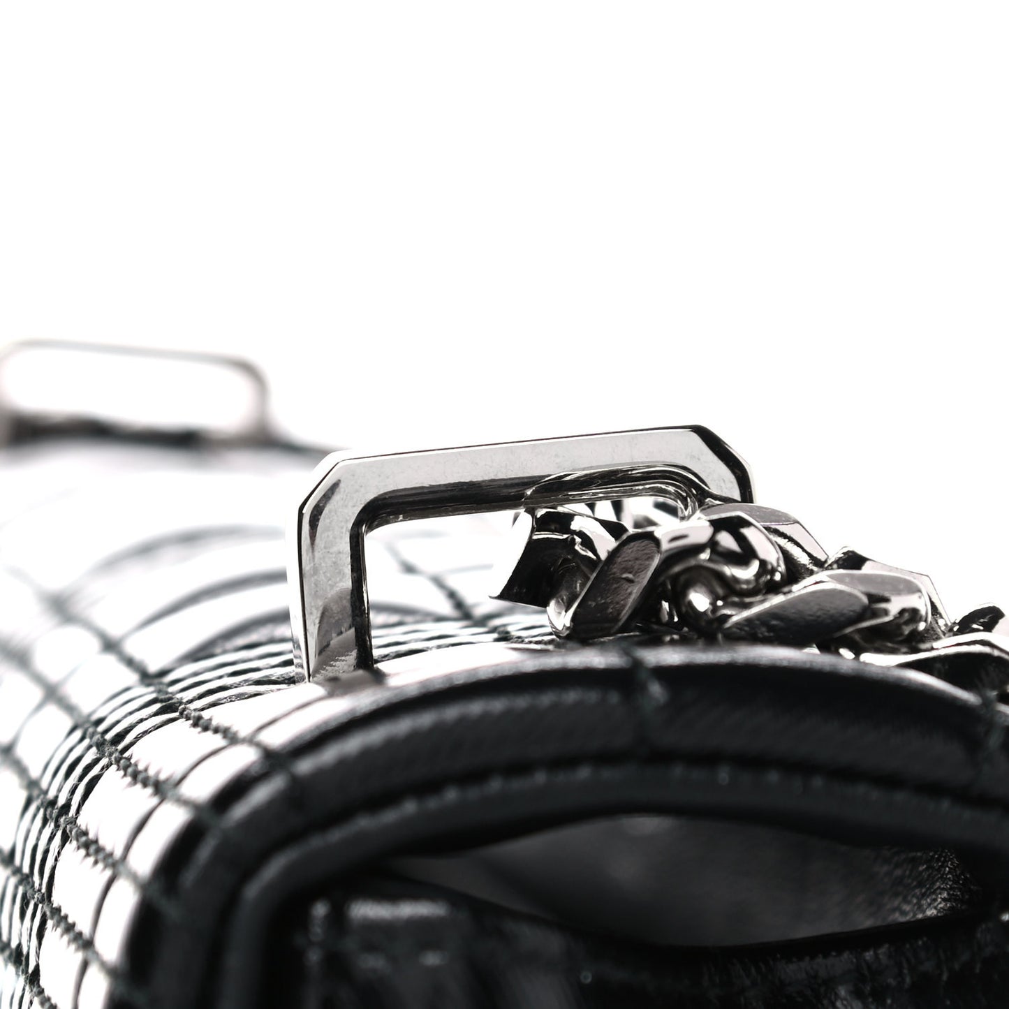 Patent Quilted Horseferry Print Small Lola Bag Black
