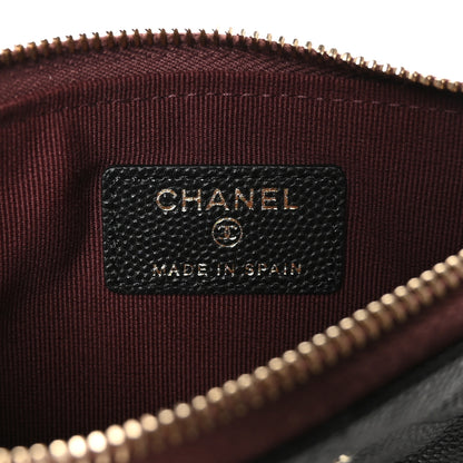 Chanel Caviar Quilted Small Cosmetic Case Black 6 of 8