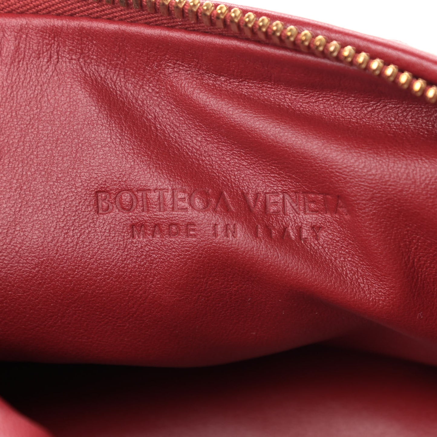 Nappa Intrecciato Mini Jodie Dark Red