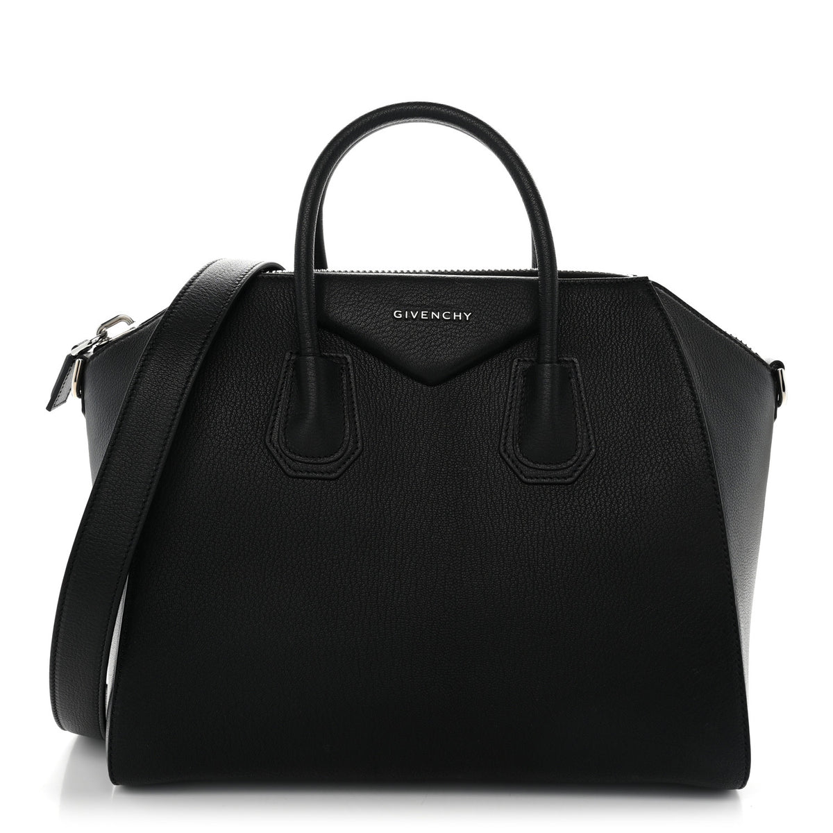 Sugar Goatskin Medium Antigona Black
