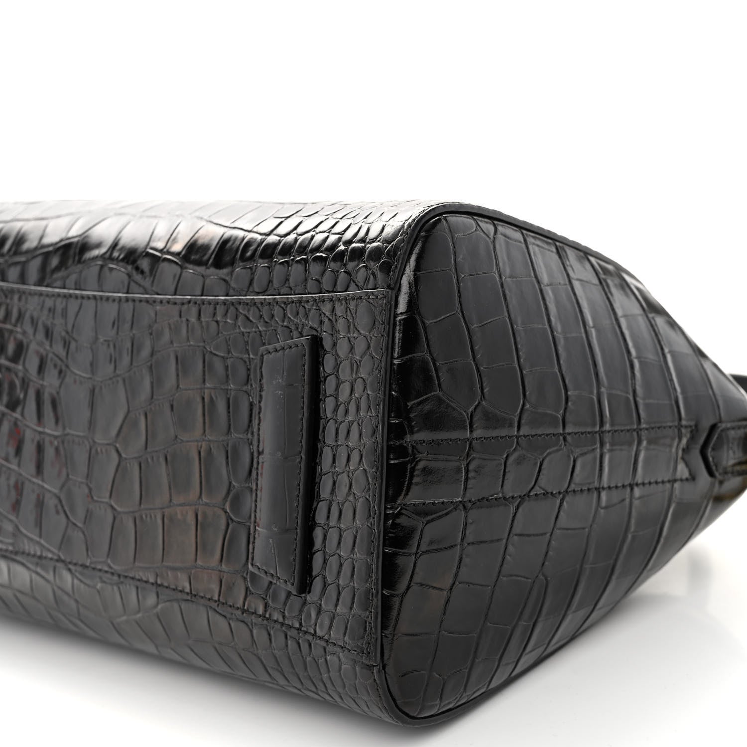 Givenchy Calfskin Crocodile Embossed Small Antigona Black 9 of 9