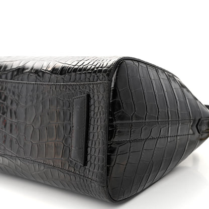 Givenchy Calfskin Crocodile Embossed Small Antigona Black 9 of 9