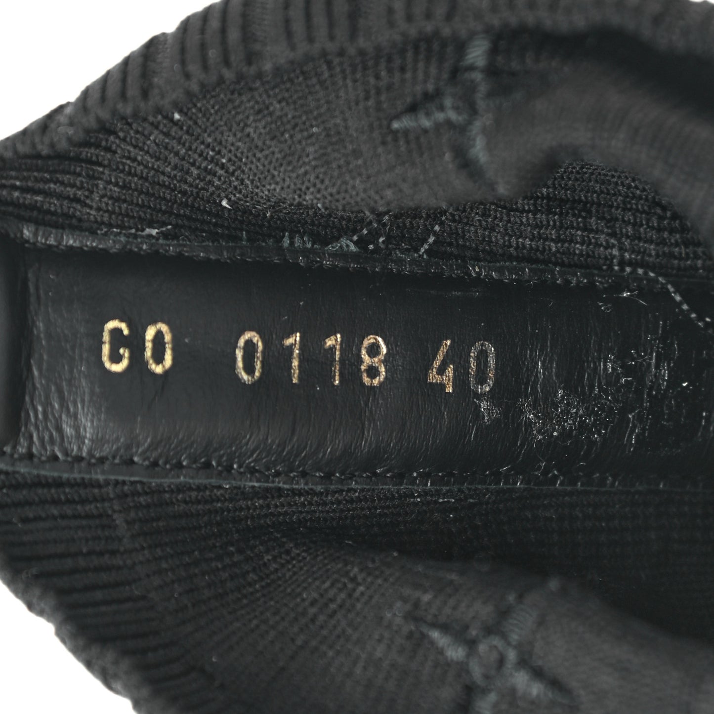 Monogram Stretch Fabric Aftergame Sneaker Boots 40 Black