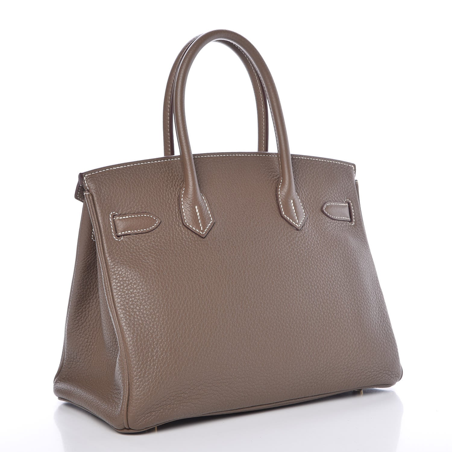 Hermes Taurillon Clemence Birkin 30 Etoupe 3 of 32