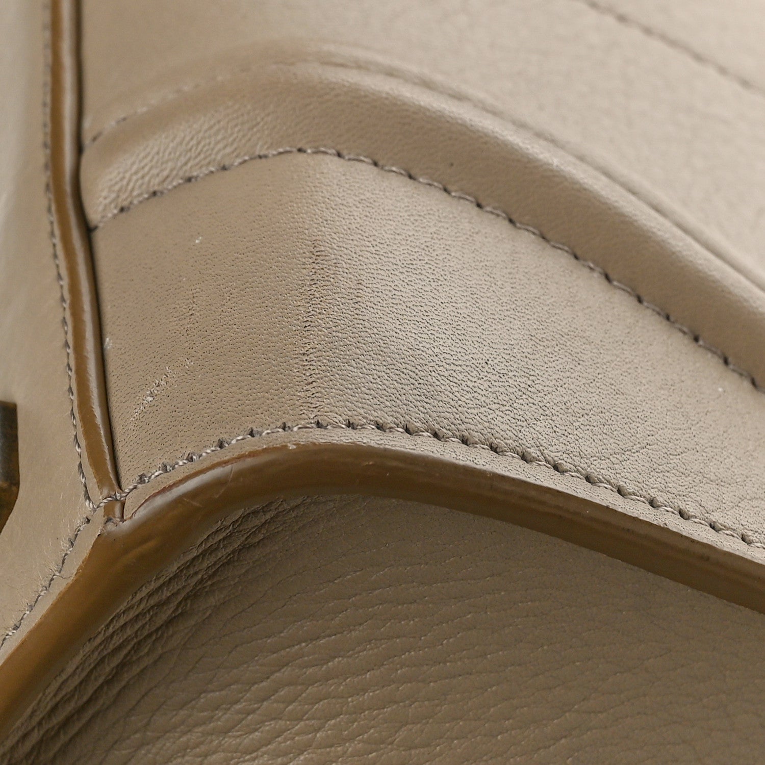 Celine Supple Calfskin Medium Phantom Luggage Beige 10 of 11