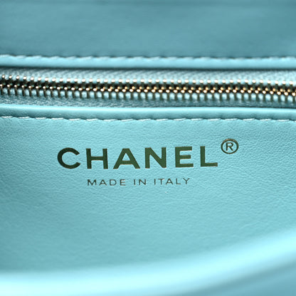 Chanel Lambskin Quilted Small Trendy CC Flap Dual Handle Bag Light Blue 6 of 10