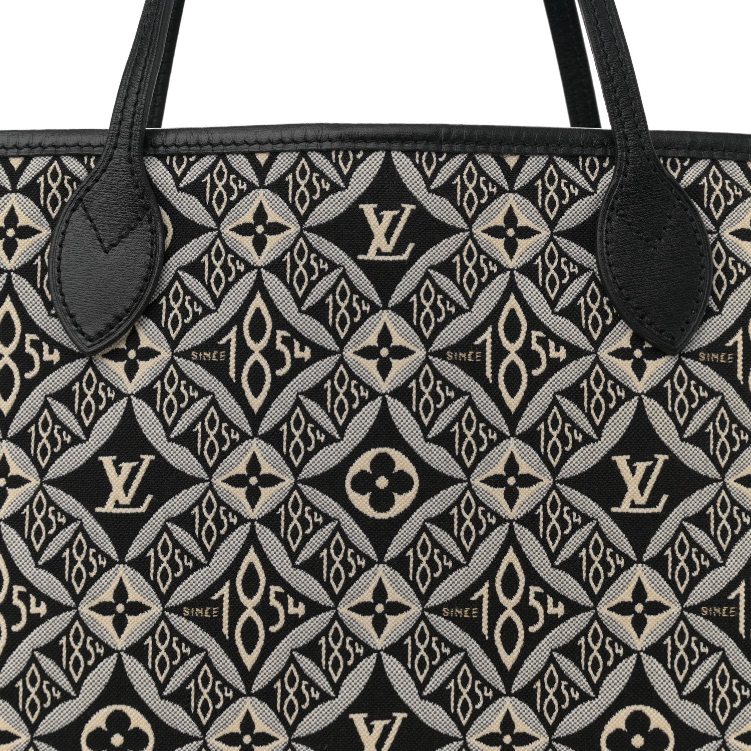 Louis Vuitton Jacquard Since 1854 Neverfull MM Grey 8 of 11