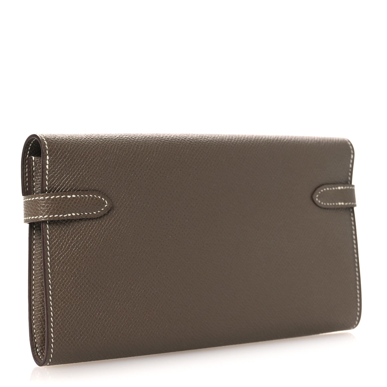 Hermes Epsom Kelly Longue Wallet Etoupe 3 of 10