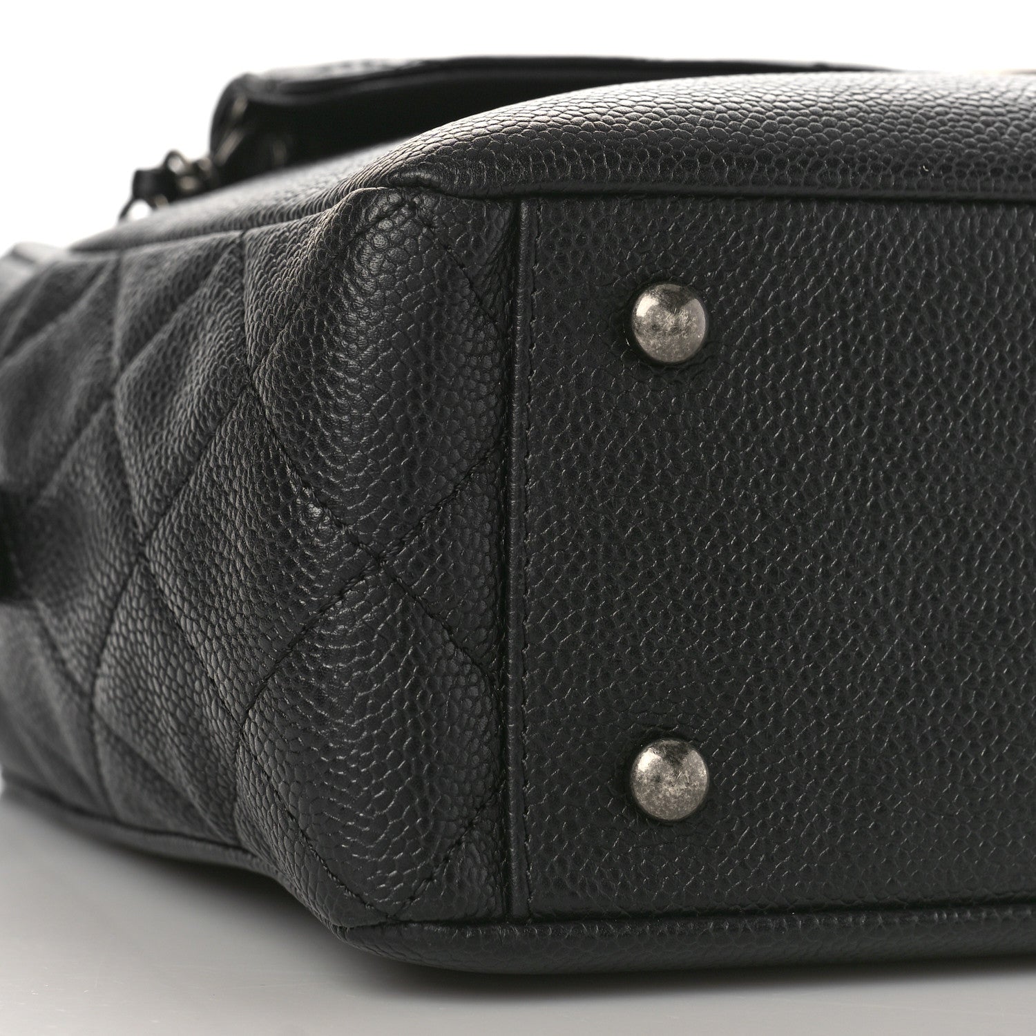 Chanel Caviar Lambskin Quilted Coco Break Camera Case Black 8 of 9