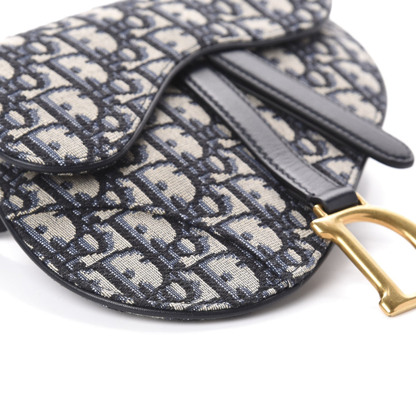 Oblique Saddle Belt Bag Blue
