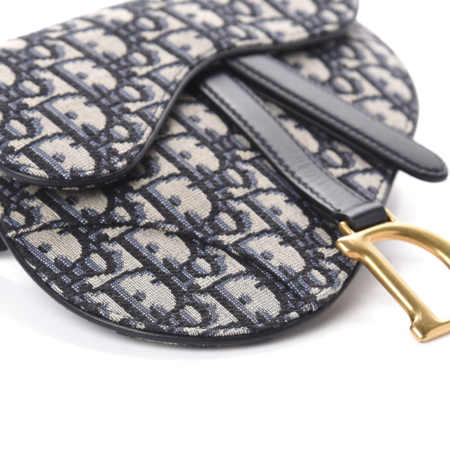 Christian Dior Oblique Saddle Belt Bag Blue 7 of 8