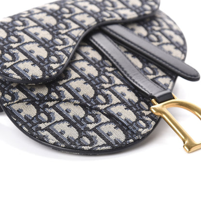 Christian Dior Oblique Saddle Belt Bag Blue 7 of 8
