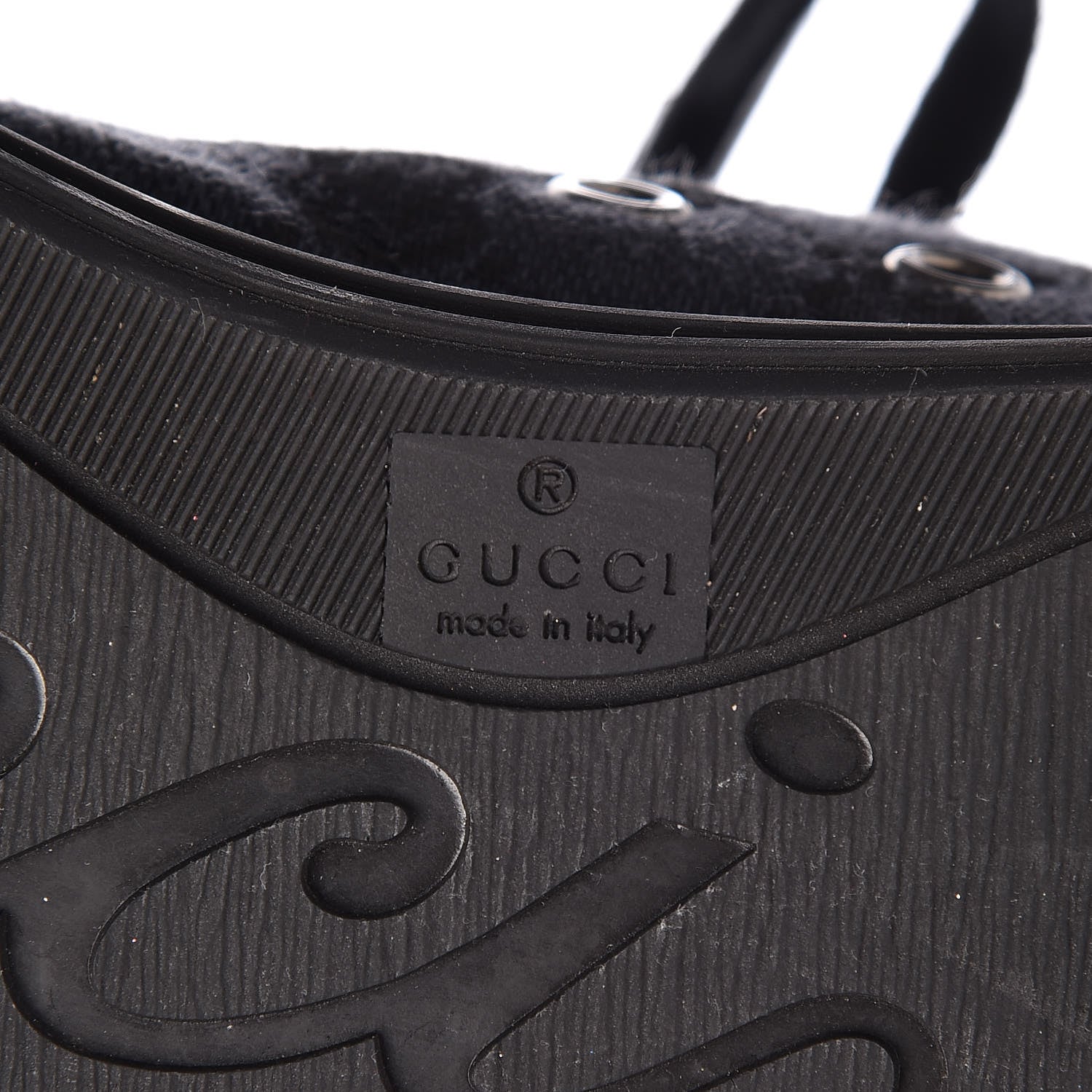 Gucci Monogram High Top Sneakers 36 Black 6 of 9