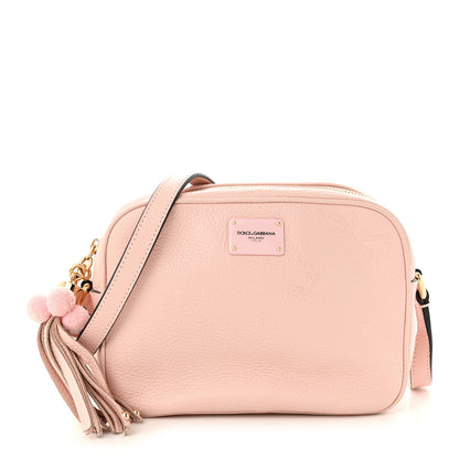 Dolce & Gabbana Calfskin Pom Pom Glam Crossbody Pink 1 of 9