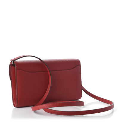 Hermes Epsom Constance Long Wallet To Go Rouge Casaque 3 of 10