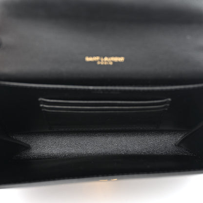 Saint Laurent Patent Monogram Cassandra Chain Wallet Black 5 of 10