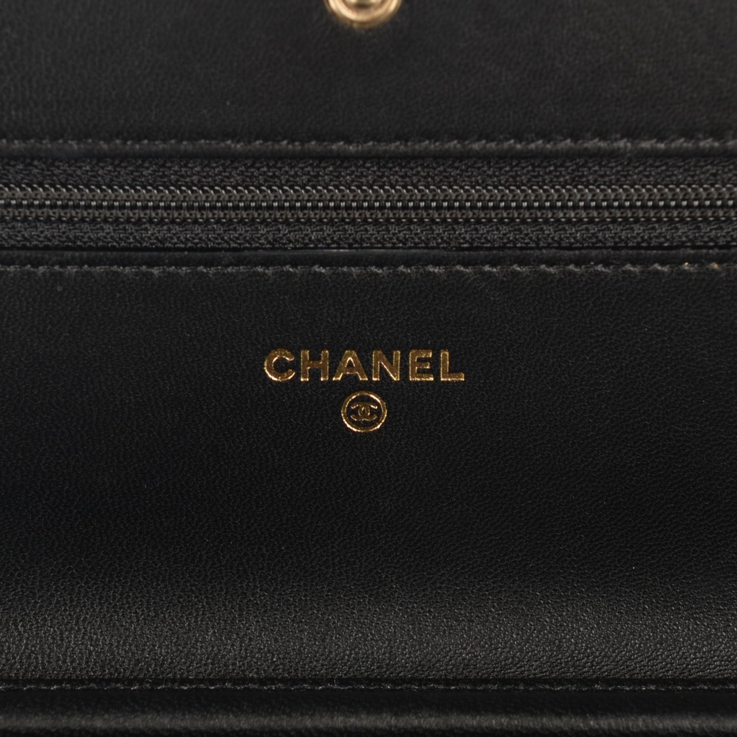 Lambskin Quilted Boy Wallet On Chain WOC Black