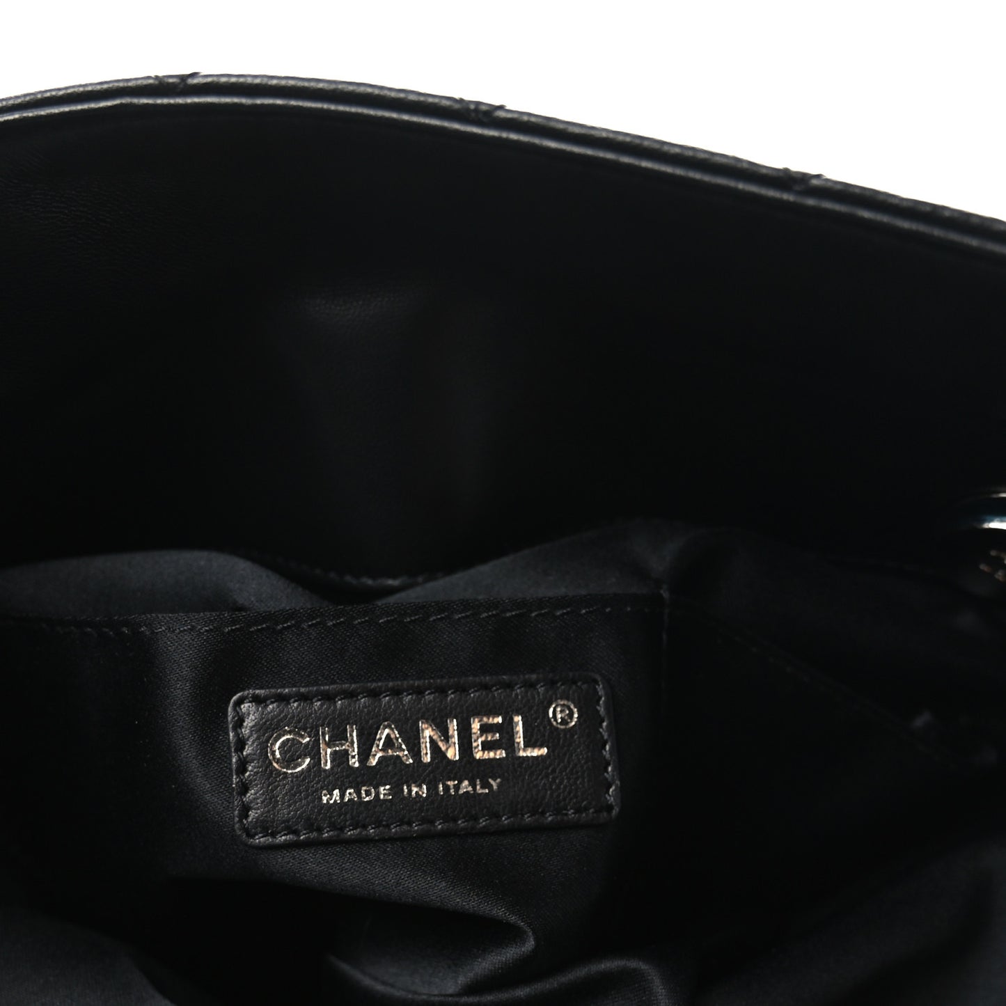 Lambskin Quilted By 3 Shopping Tote Black