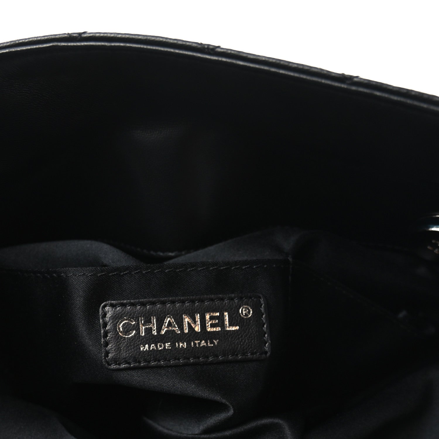 Chanel Lambskin Quilted By 3 Shopping Tote Black 6 of 10