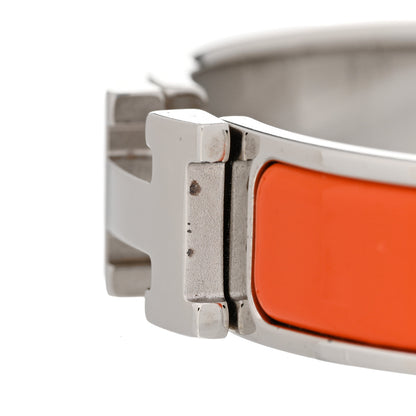 Hermes Enamel Narrow Clic Clac H Bracelet PM Orange 5 of 6
