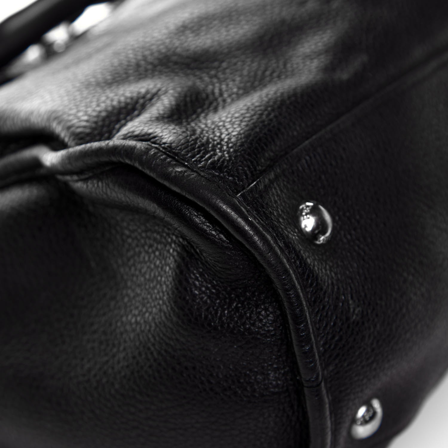 Prada Vitello Daino Top Handle Tote Black 20 of 39